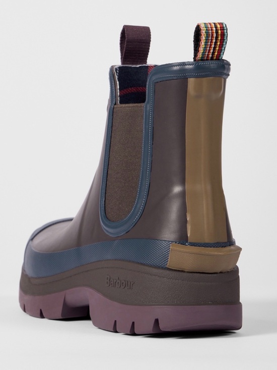 NEW [Barbour] x Paul Smith Rustic Ankle Wellingtons Chelsea Rain Boots Men’s 7 main image 16